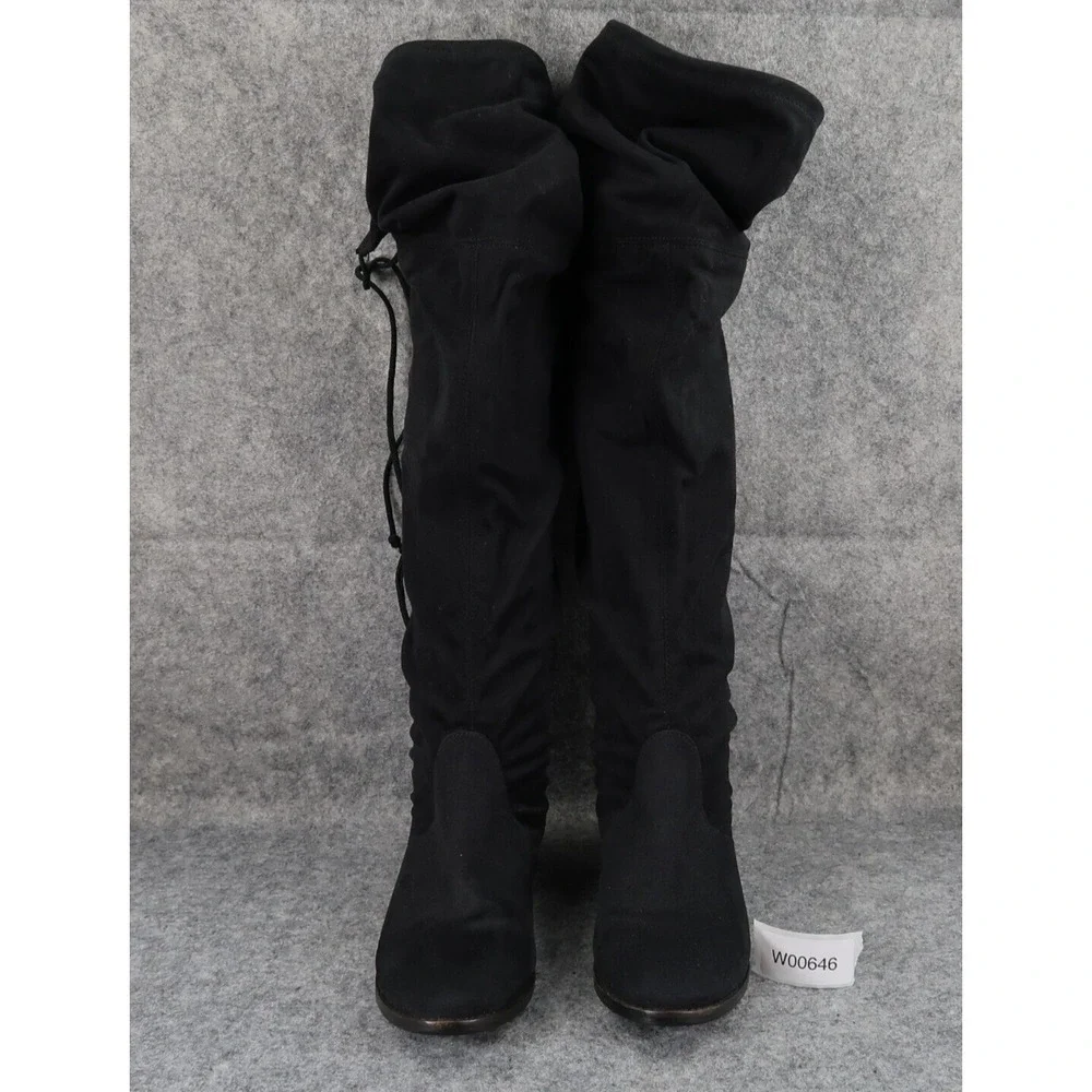 Steve Madden Shoes Womens 6.5 Boots Fashion Over The Knee Thigh High Tie Classic
